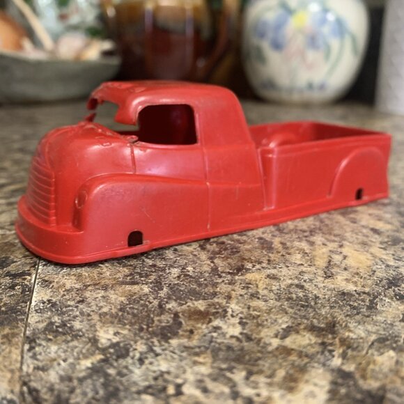Other - Vintage Plastic Toy Pickup Truck Body – Unmarked – Red – Project / Parts